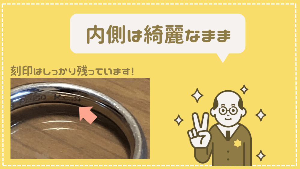 指輪の内側の状態