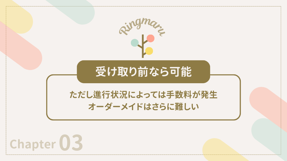 商品を受け取る前ならキャンセル可能